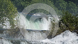 scenic waterfall in krka national park