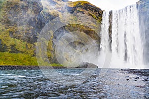 Scenic Waterfall n Iceland