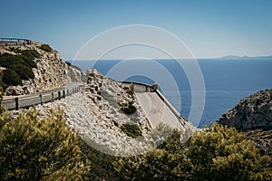 Scenic winding mountain road, Mallorca