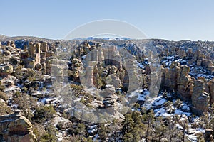 Scenic Winter Landscape in Chiricahua National Monument Arizona