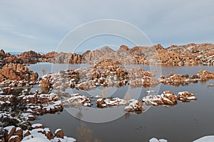 Scenic Winter Landscape at Watson Lake PrescottArizona
