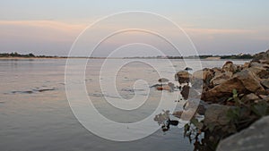 Scenics of the Meakong river in Nong Khai of Thailand.