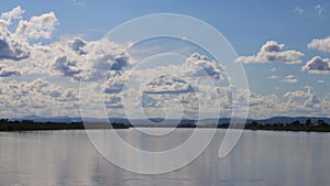 Scenics of the Mekong river against sky.