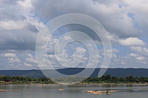 Scenics of the Mekong river in Nong khai province of Thailand.