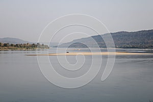 Scenics of the Mekong river in Nong Khai, Thailand.