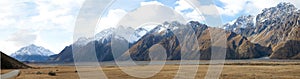 Scenics of mount Tasman valleys Aoraki Mt Cook