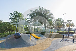 Scenics view of the `Toddler Play Area` in the Titiwangsa Lake Gardens, Kuala Lumpur Malaysia