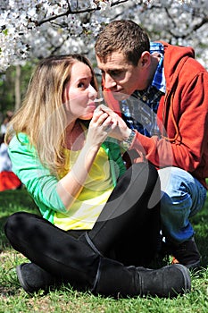 Scent of spring - Couple portrait