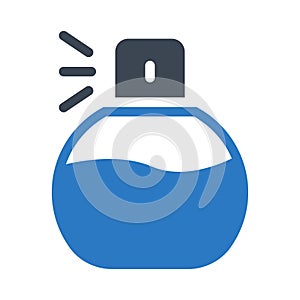 Scent glyph colour vector icon