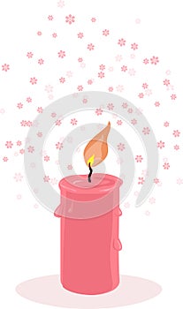 Scented candle illustration