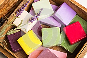 Scented and colorfull soaps