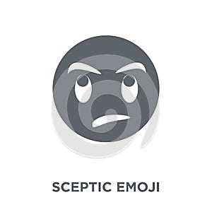 Sceptic emoji icon from Emoji collection.