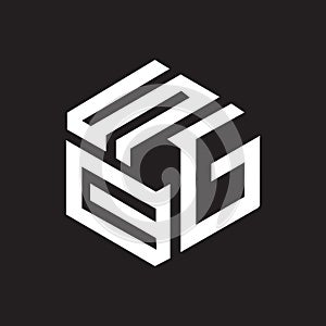 SCG letter logo design on black background.SCG creative initials letter logo concept.SCG letter design