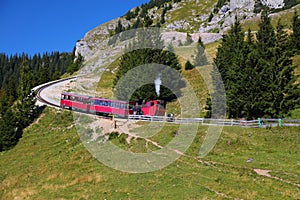 Schafberg mountain rack railway in Austria