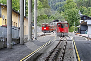 The Schafberg Railway train is a gauge cog railway in Upper Austria and Salzburg. Austria Europe.