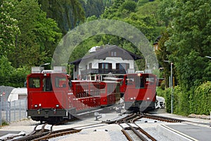 The Schafberg Railway train is a gauge cog railway in Upper Austria and Salzburg. Austria Europe.