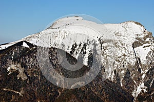 Schafberg on Wolfgangsee in winter,