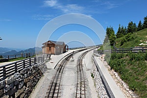 Schafbergbahn is a meter-gauge rack railway in Austria