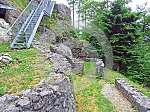 Schalun Castle German Burg Schalun or Ruine Schalun, also known colloquially as Wildschloss Castle in the wild - Vaduz