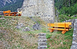 Schalun Castle German Burg Schalun or Ruine Schalun, also known colloquially as Wildschloss Castle in the wild - Vaduz