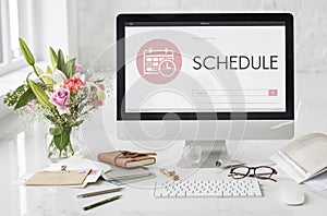 Schedule Appointment Meeting Agenda Planner Concept