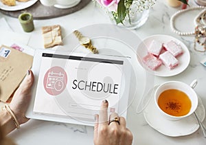 Schedule Appointment Meeting Agenda Planner Concept