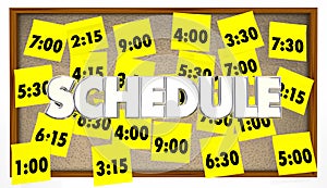 Schedule Appointments Sticky Notes