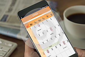 Schedule on the calendar as reminders