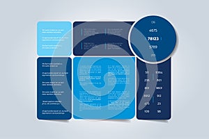 Schedule, chart, price table, template, banner. Infographics element. Vector