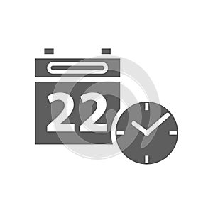 schedule icon. Vector illustration decorative design