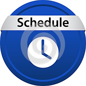 Schedule icon web button