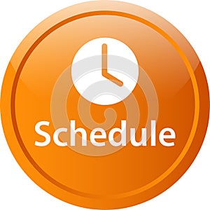 Schedule icon web button