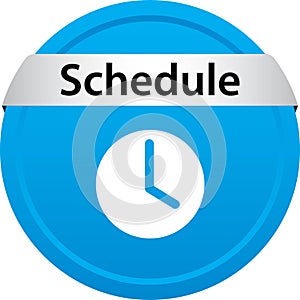 Schedule icon web button