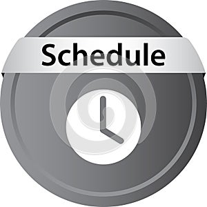 Schedule icon web button