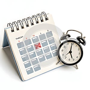 Schedule reminder icon isolated on white background