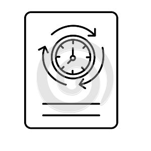 Schedule sheet Vector icon which can easily modify or edit .
