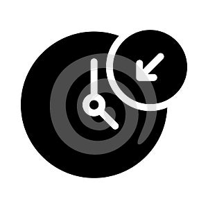 Schedule vector glyph flat icon