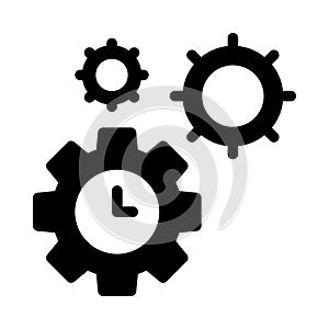 Schedule vector glyph flat icon