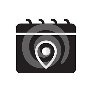 Schedule vector glyph flat icon