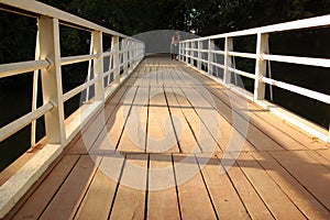 Schedule a wooden bridge