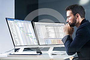 Scheduling Report List And Gantt Chart