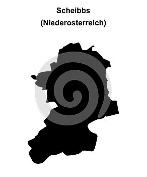 Scheibbs outline map