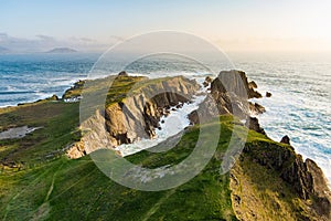 Scheildren, most iconic and photographed landscape at Malin Head, Ireland\'s northernmost point, Wild Atlantic Way