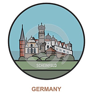 Scheinfeld. Cities and towns in Germany