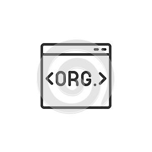 Schema Markup line icon