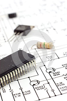 Schematic diagram. photo