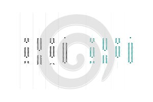 Schematic diagram of electronic components and resistor values