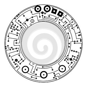 Schematic diagram - plan of electronic circuit