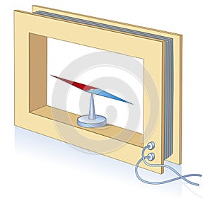 Schematic image. Galvanometer