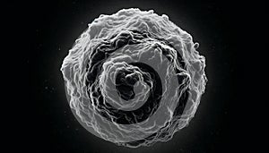 Schematic Representation of Cancer Cell Structure Generated by AI